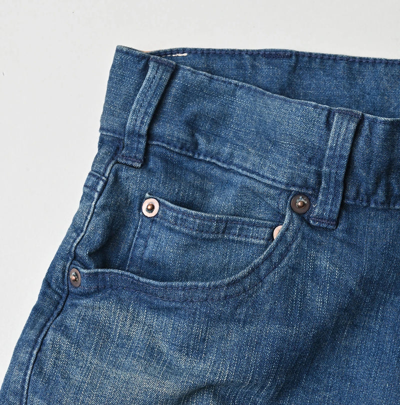 45R Light Mont Brown Denim Stretch Sabrina5 Distressed - Image 15