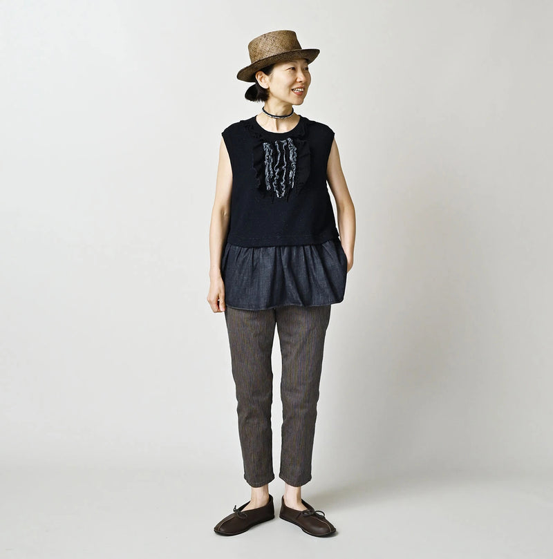 45R Light Mont Brown Denim Stretch Sabrina5 Nou - Image 3