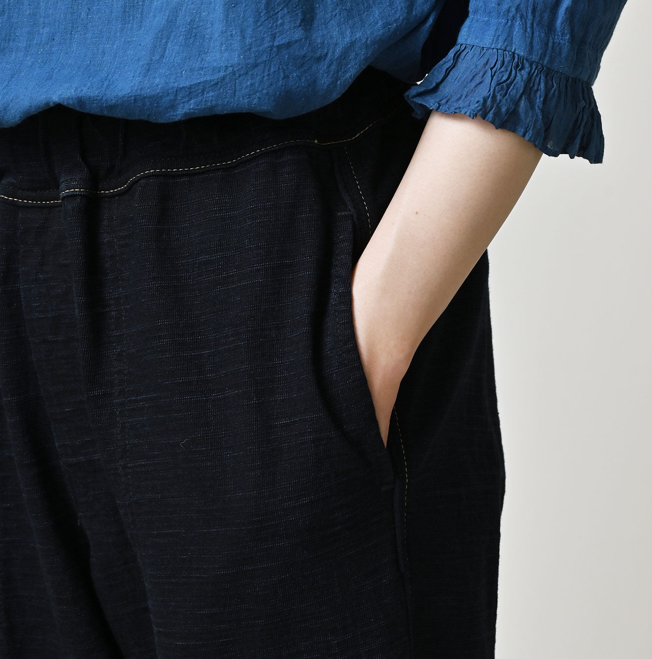 45R Indigo Dekoboko Tenjiku 908 Pants - Image 11