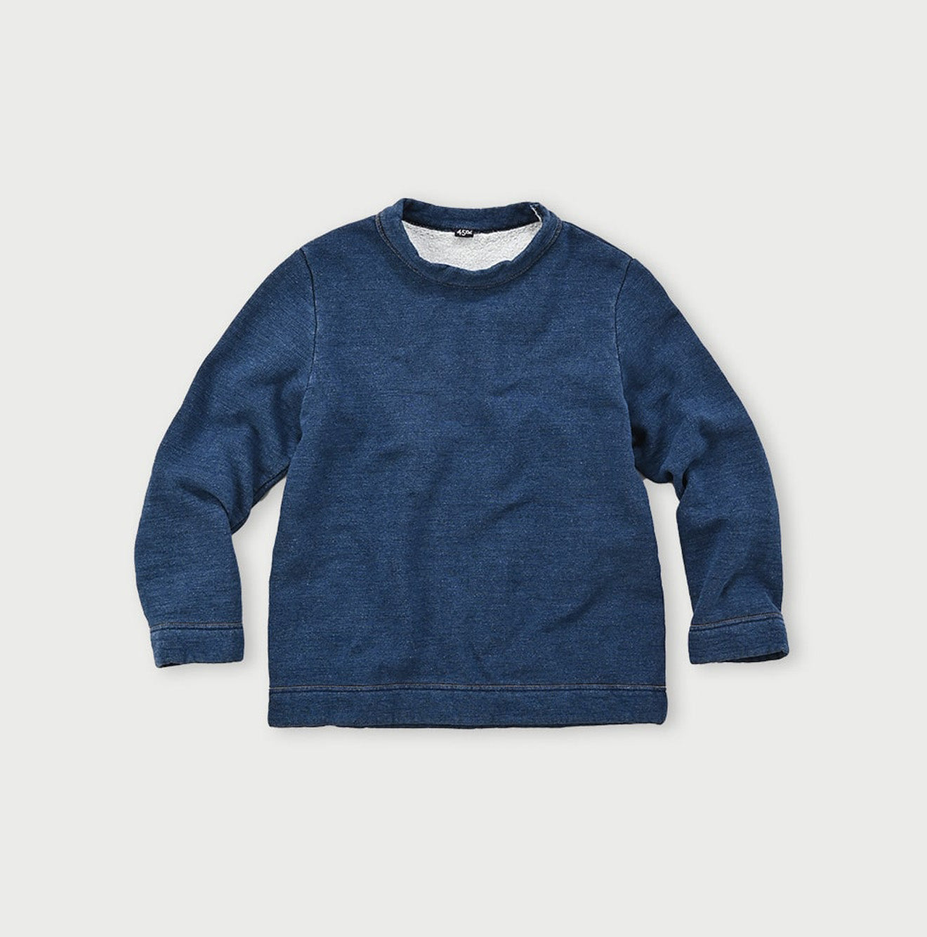 Indigo Cotton Fleece Square Top