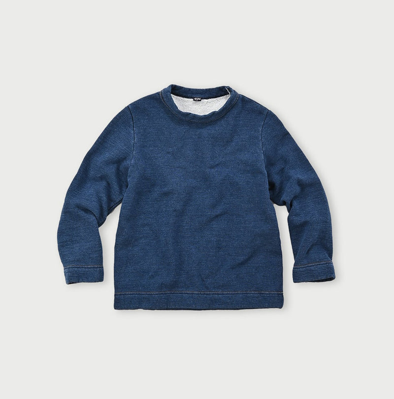 Indigo Cotton Fleece Top - Image 1