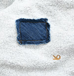 45R Indigo Cotton Fleece Square Top