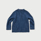 Indigo Cotton Fleece Square Top