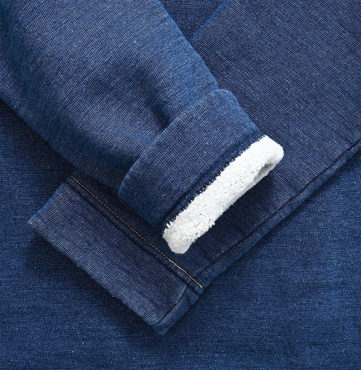 45R Indigo Cotton Fleece Square Top