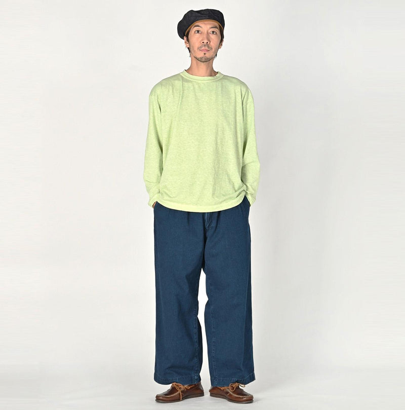 Botanical Dyed Ocean 908 Long Sleeve T-shirt (Size 2) - 45R by 45rpm studio - Image 18