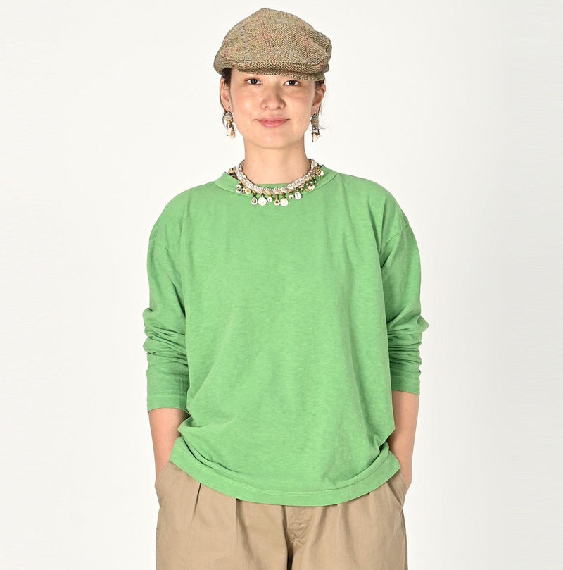 Botanical Dyed Ocean 908 Long Sleeve T-shirt (Size 2) - 45R by 45rpm studio - Image 5