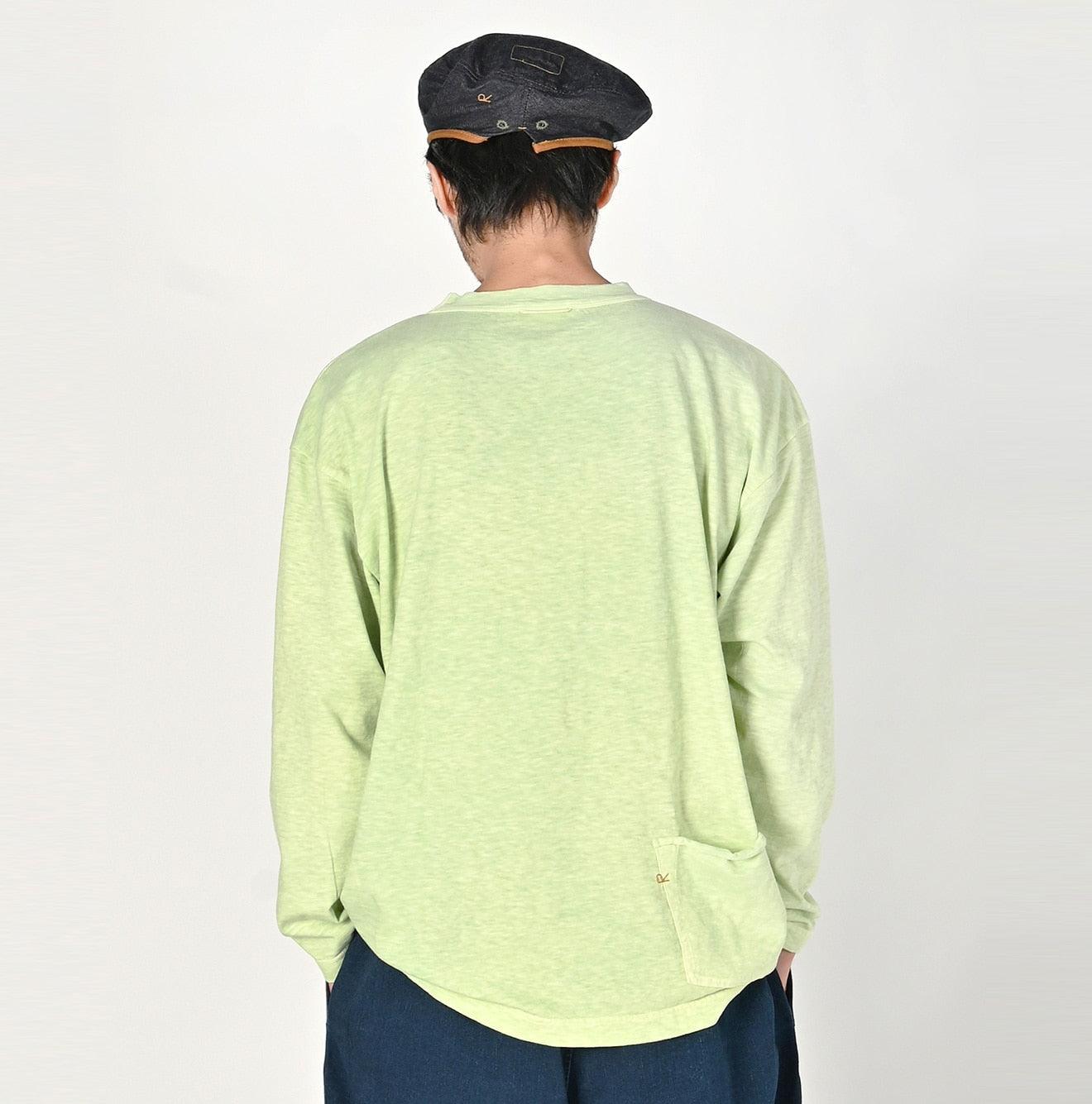 Botanical Dyed Ocean 908 Long Sleeve T-shirt (Size 2) - 45R by 45rpm studio - Image 10
