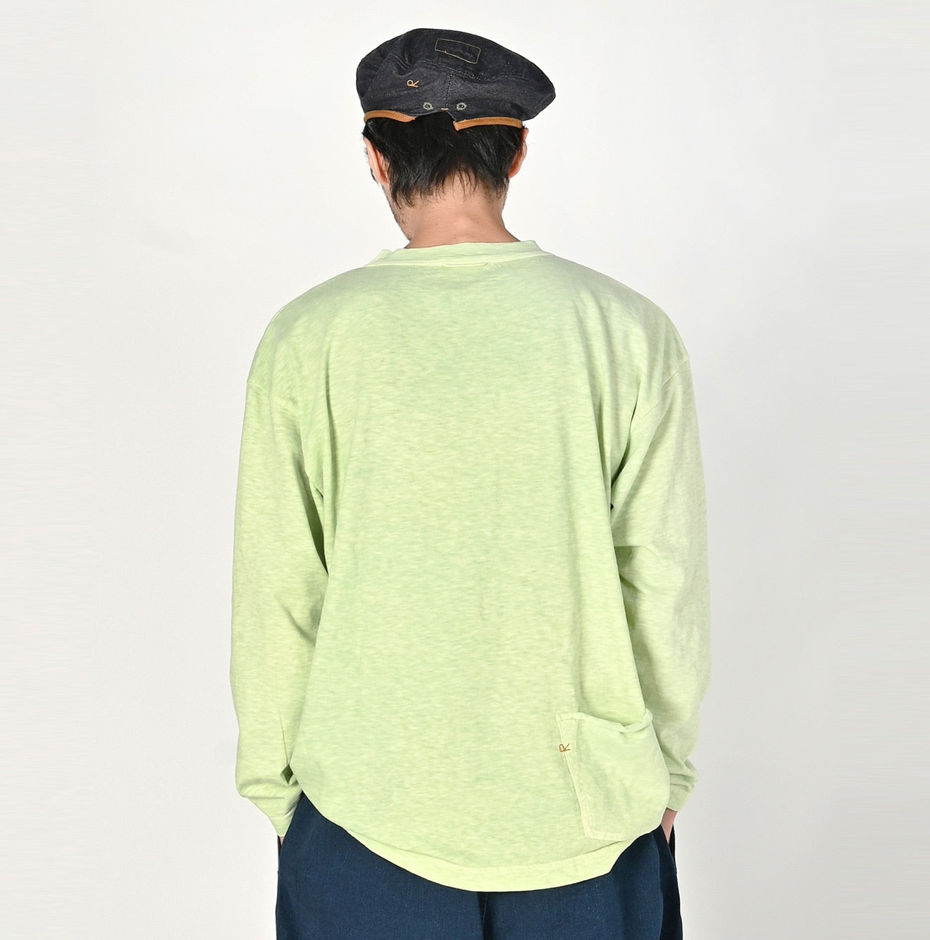 Botanical Dyed Ocean 908 Long Sleeve T-shirt (Size 2) - 45R by 45rpm studio