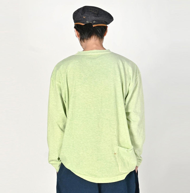 Botanical Dyed Ocean 908 Long Sleeve T-shirt (Size 2) - 45R by 45rpm studio - Image 10
