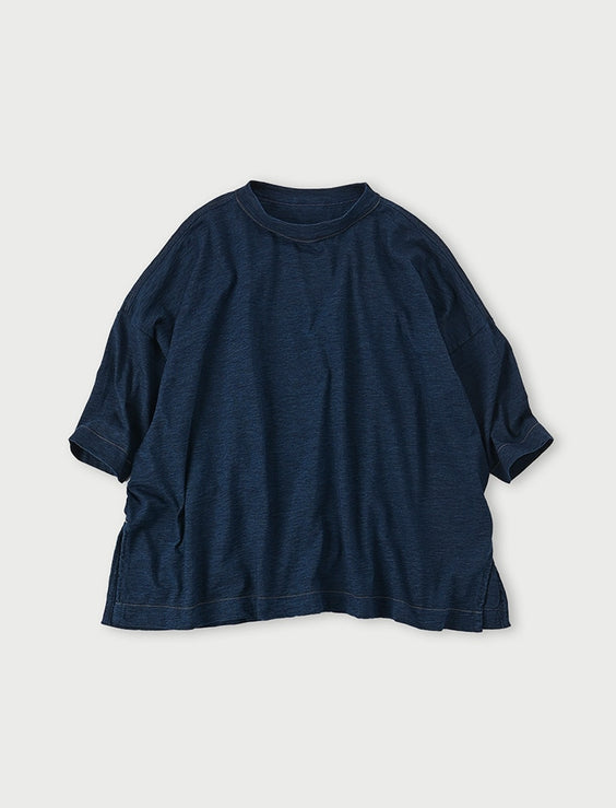 Indigo Big Slit T-shirt