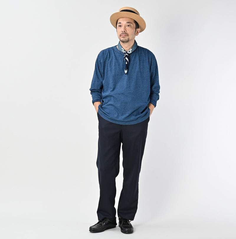 45R Indigo Ocean 908 Long Sleeve T-shirt Zyu - Image 4