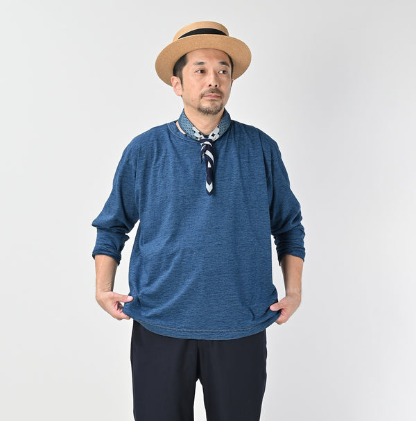 45R Indigo Ocean 908 Long Sleeve T-shirt Zyu