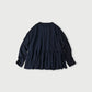 45R Indigo Tenjiku Frilled T-shirt