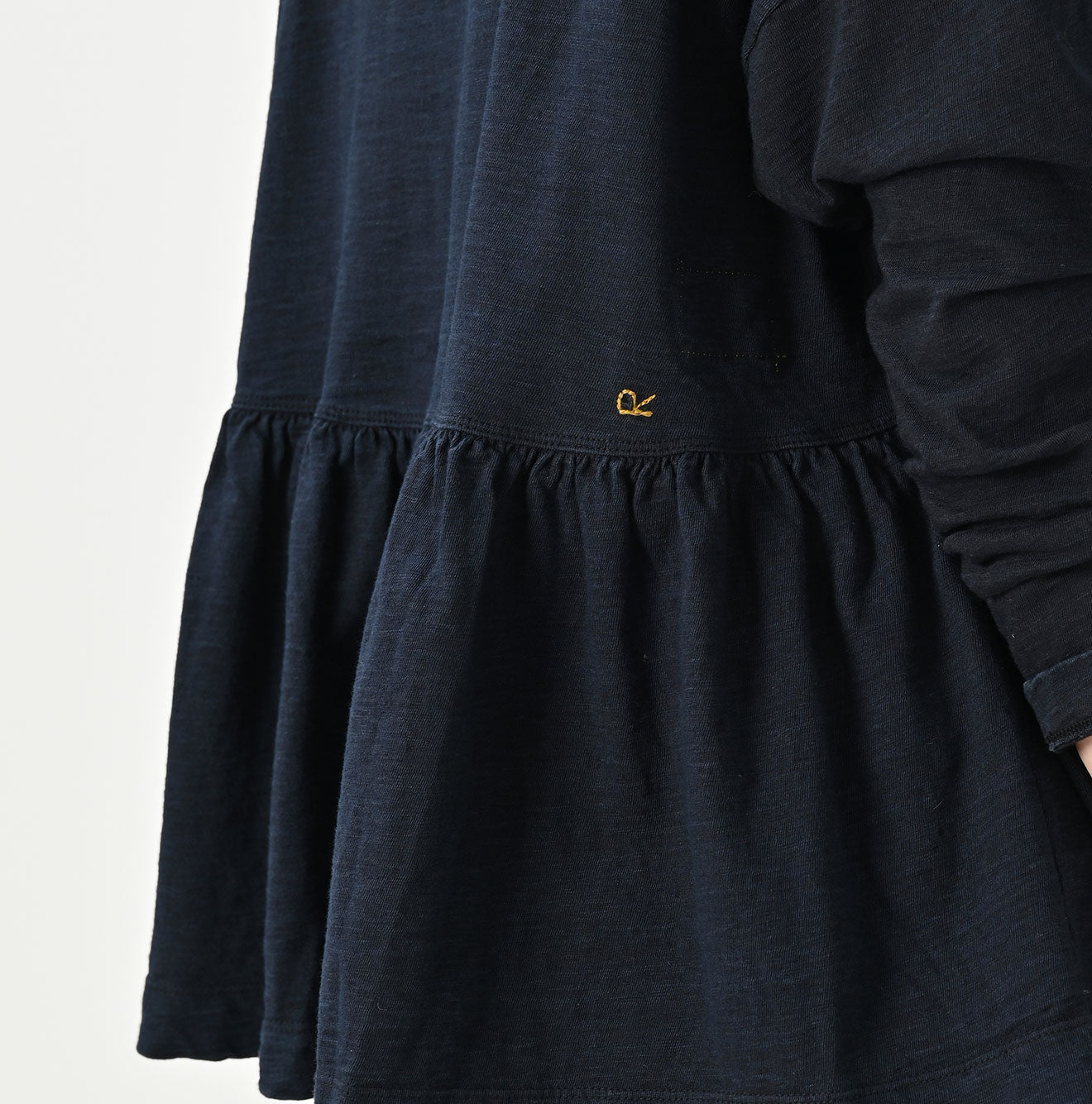 45R Indigo Tenjiku Frilled T-shirt