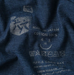 45R Indigo Tenjiku Frilled T-shirt
