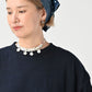 45R Indigo Tenjiku Frilled T-shirt