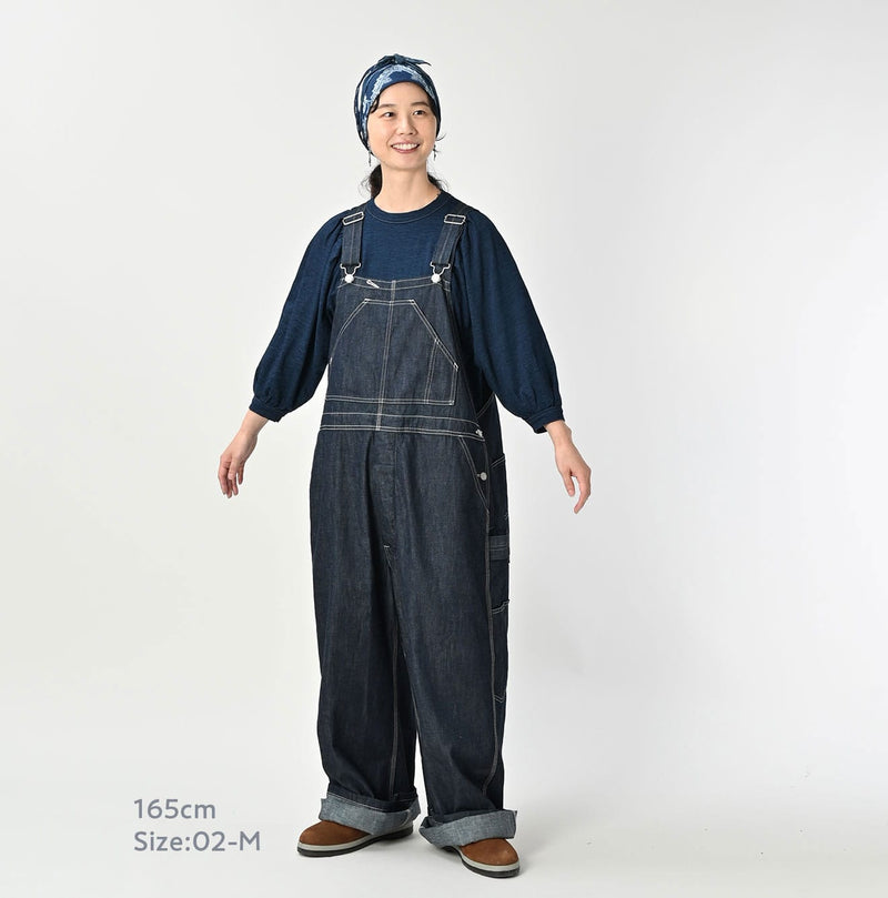 45R Indigo Tenjiku Puff Sleeve T-shirt