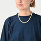 45R Indigo Tenjiku Puff Sleeve T-shirt