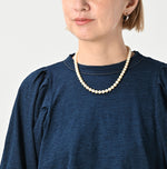 45R Indigo Tenjiku Puff Sleeve T-shirt