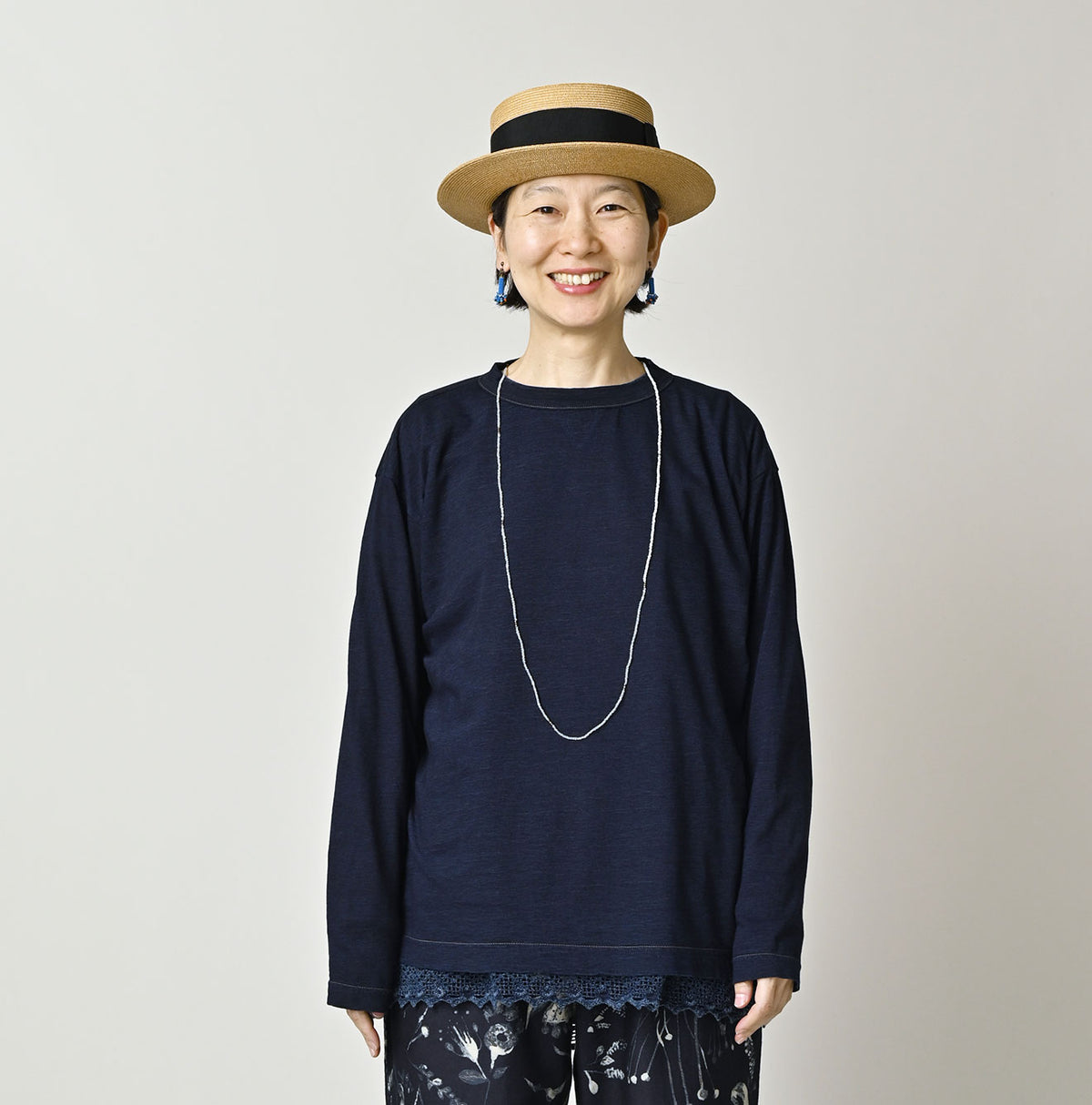Indigo Umihiko 908 Long Sleeve T-shirt