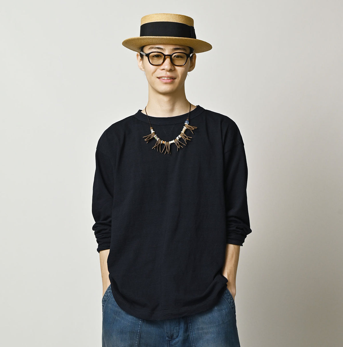 Indigo Umihiko 908 Long Sleeve T-shirt