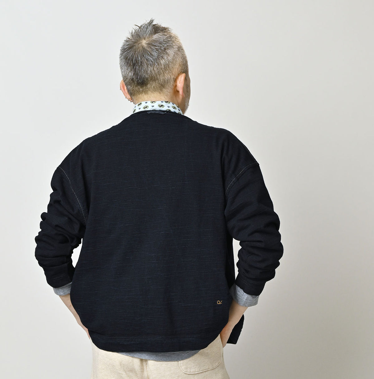 45R Indigo Dekoboko Tenjiku 908 Cardigan