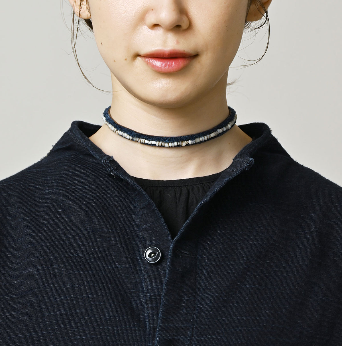 45R Indigo Dekoboko Tenjiku 908 Cardigan