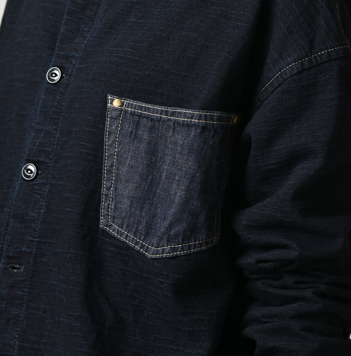 45R Indigo Dekoboko Tenjiku 908 Cardigan