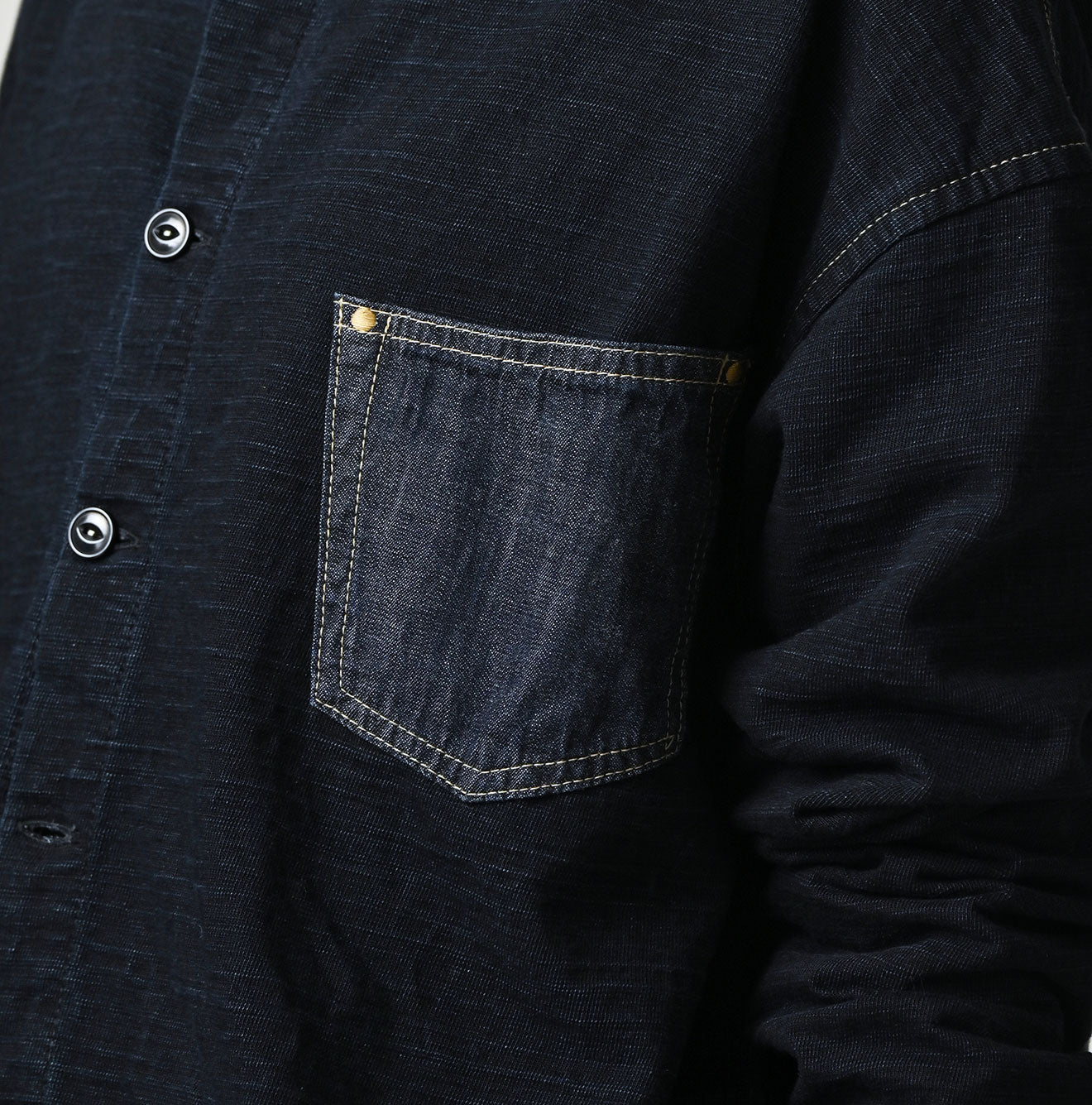 45R Indigo Dekoboko Tenjiku 908 Cardigan - Image 12