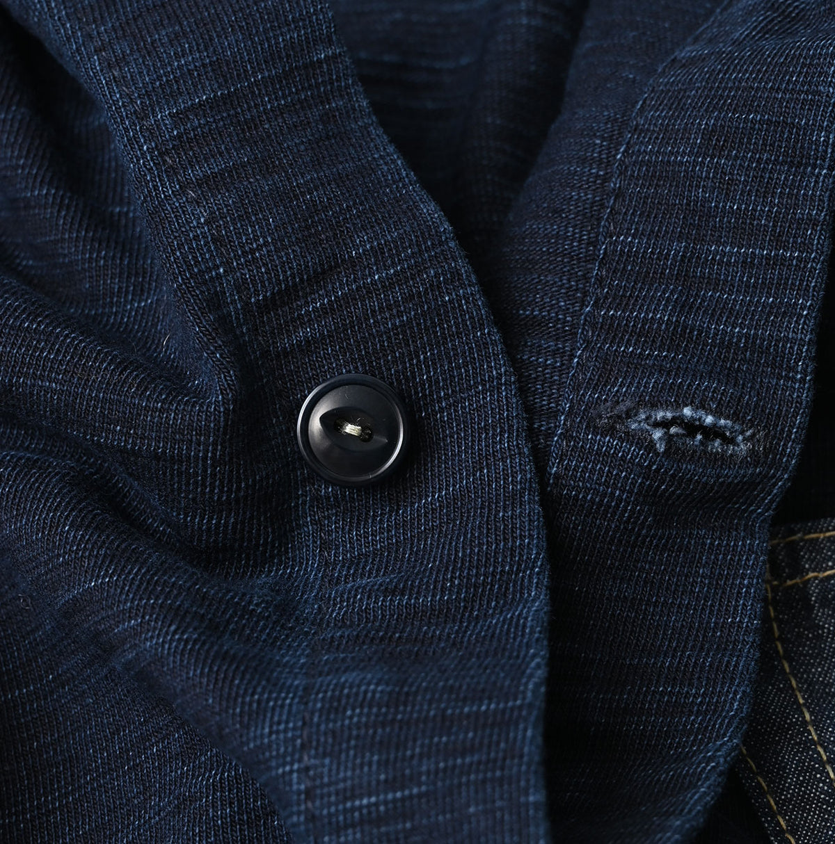45R Indigo Dekoboko Tenjiku 908 Cardigan