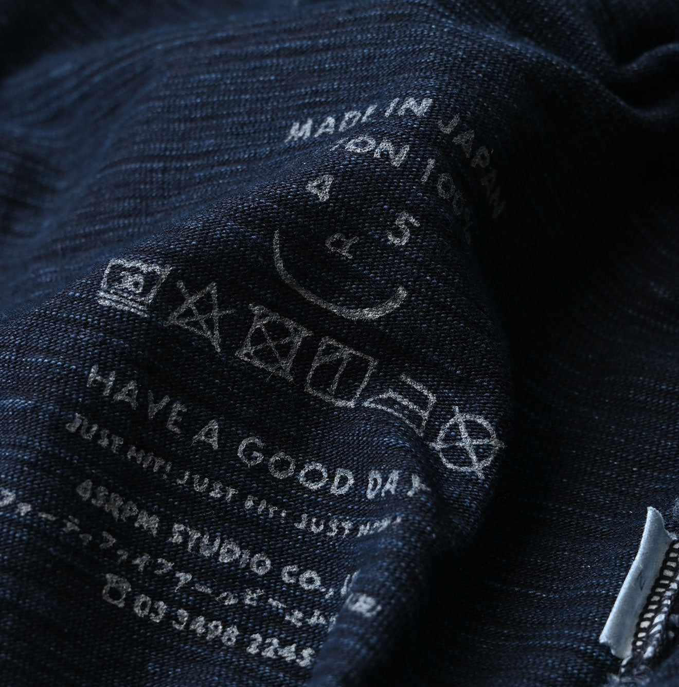 45R Indigo Dekoboko Tenjiku 908 Cardigan