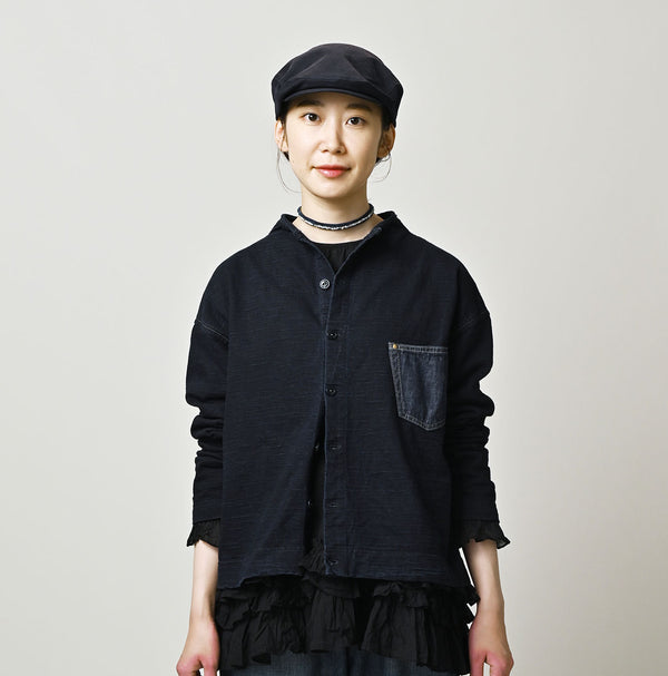 45R Indigo Dekoboko Tenjiku 908 Cardigan