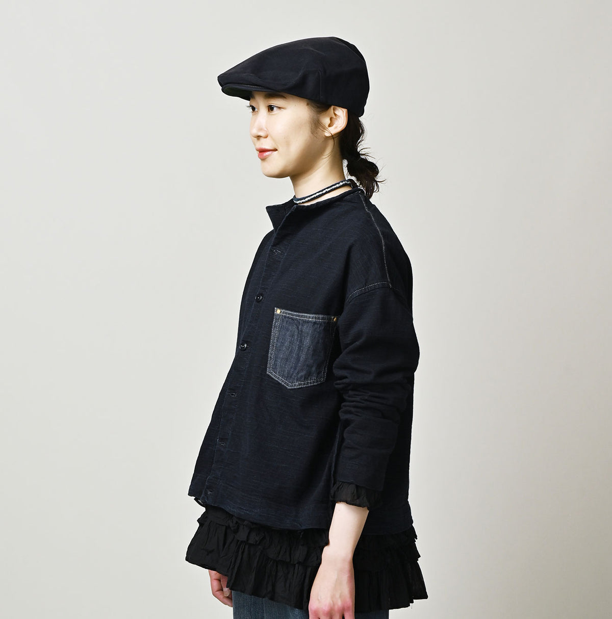 45R Indigo Dekoboko Tenjiku 908 Cardigan