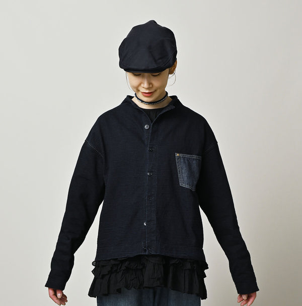 45R Indigo Dekoboko Tenjiku 908 Cardigan