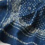 45R Indigo Tenjiku Ishidatami Bandana