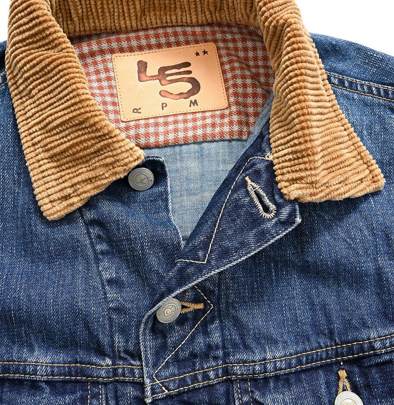 Ryemugi Denim 908 Yamahikohime Jacket Zyu (Size 1) - 45R by 45rpm studio