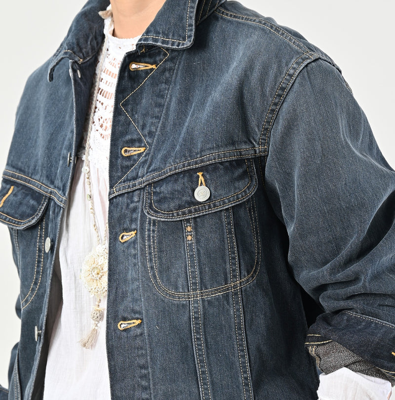 Tweed Denim 908 Hikohime Jacket Zyu (Size 1 - 3)