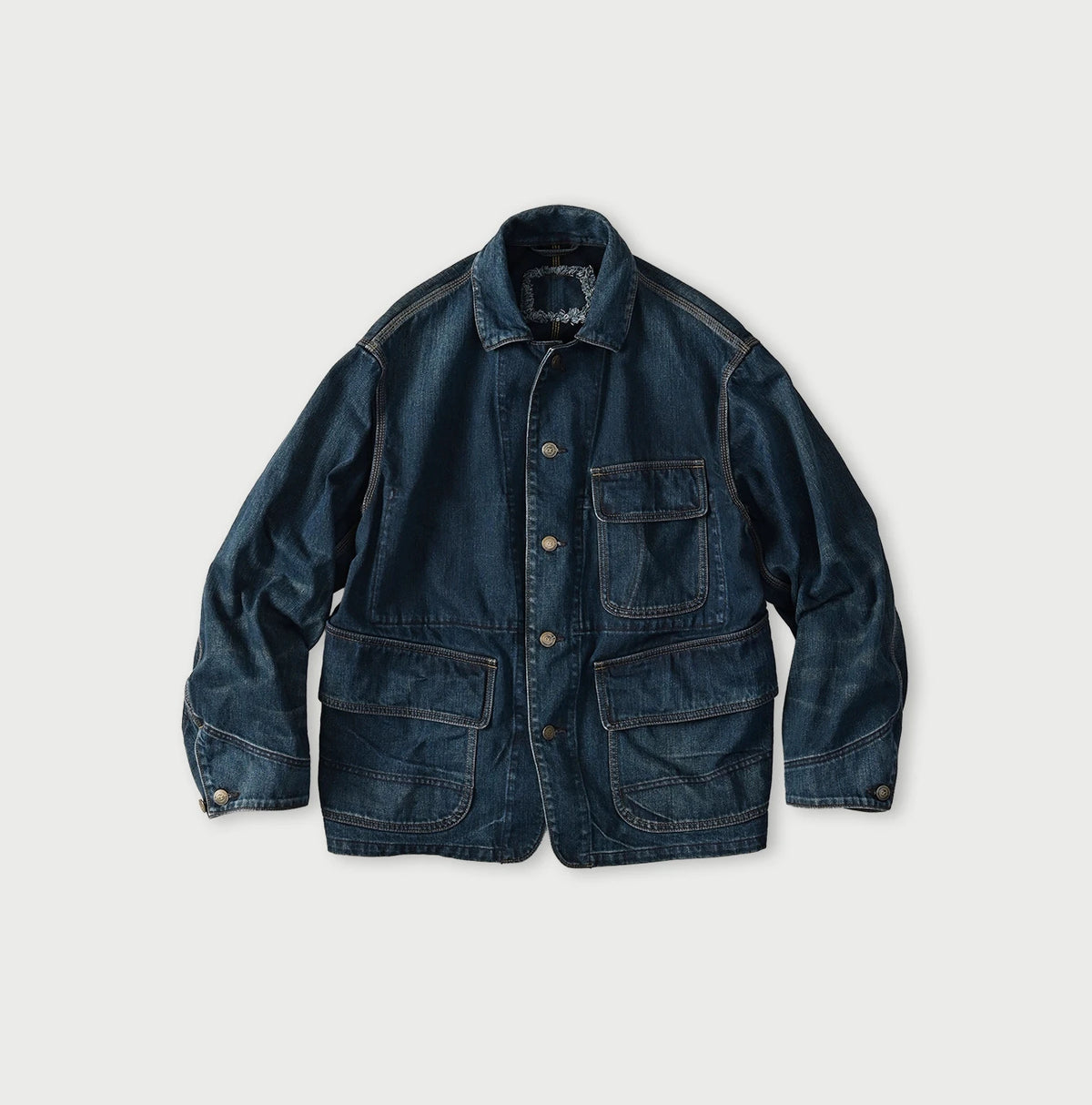 45R Rye Mugi Denim Nando Nando 908 Yama Coverall Distressed - Image 1