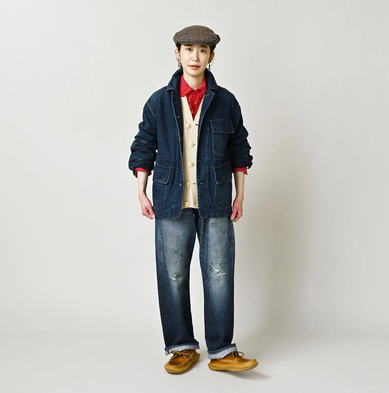 45R Rye Mugi Denim Nando Nando 908 Yama Coverall Distressed - Image 2