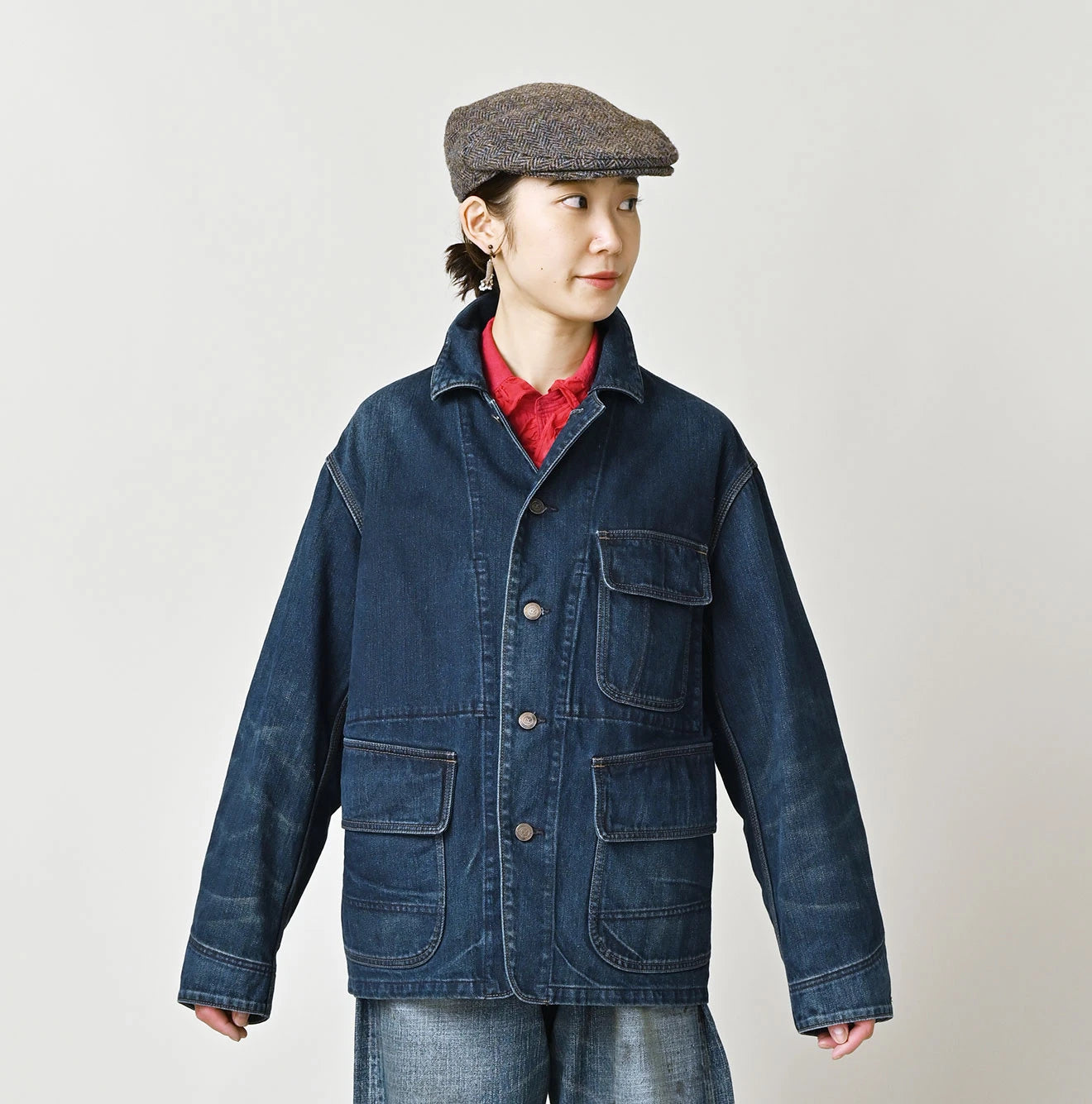 45R Rye Mugi Denim Nando Nando 908 Yama Coverall Distressed - Image 7