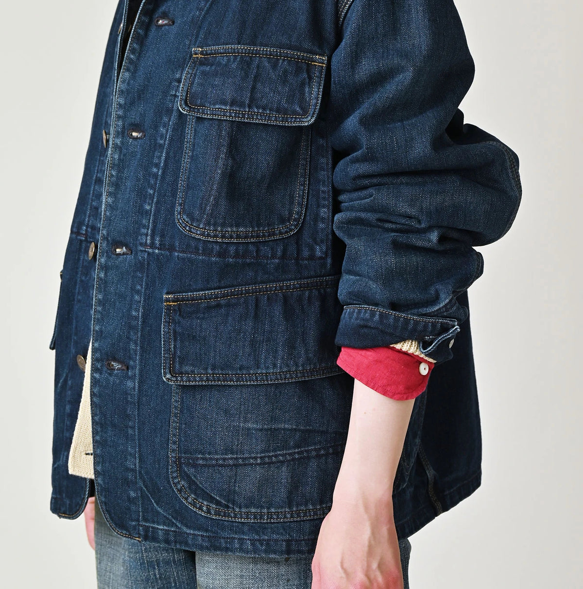 45R Rye Mugi Denim Nando Nando 908 Yama Coverall Distressed - Image 12