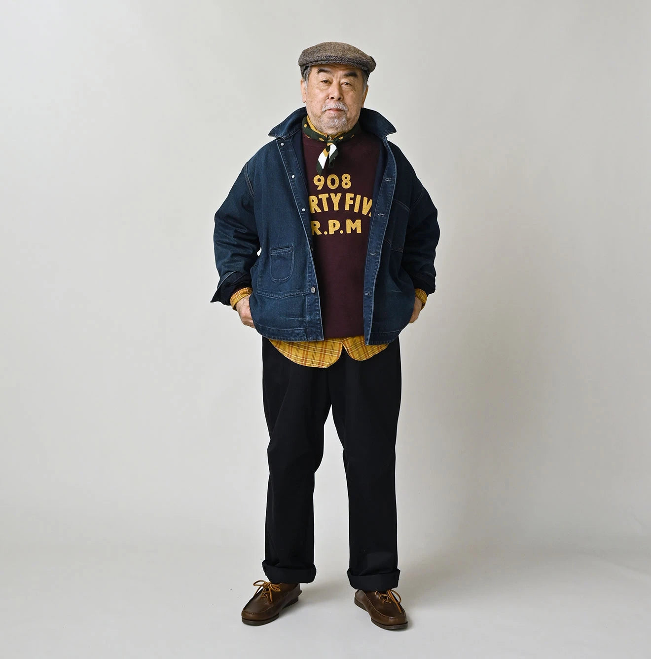 45R Rye Mugi Denim Nando Nando 908 Ocean Blouson - Image 3