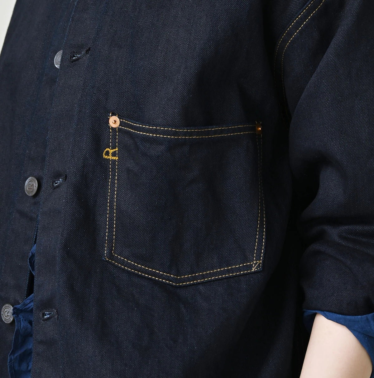 45R Rye Mugi Denim Nando Nando 908 Ocean Blouson Nou - Image 12