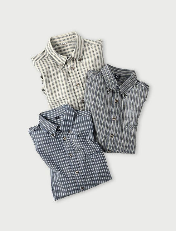 Dungaree 908 Stripe Loafer Buttondown Shirt