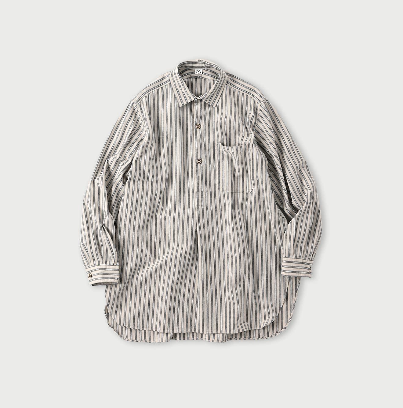 Dungaree 908 Stripe Grandpa Pullover Shirt - 45R by 45rpm studio - Image 1