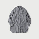 Dungaree 908 Stripe Grandpa Pullover Shirt - 45R by 45rpm studio