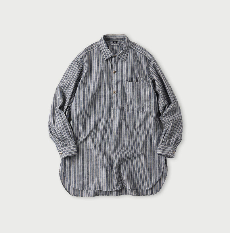 Dungaree 908 Stripe Grandpa Pullover Shirt - 45R by 45rpm studio - Image 2