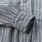 45R Dungaree 908 Stripe Grandpa Pullover Shirt