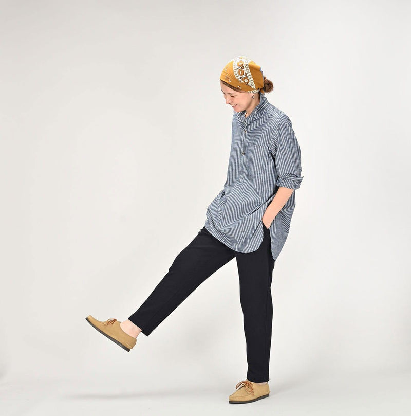 Dungaree 908 Stripe Grandpa Pullover Shirt - 45R by 45rpm studio - Image 4