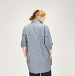 Dungaree 908 Stripe Grandpa Pullover Shirt - 45R by 45rpm studio